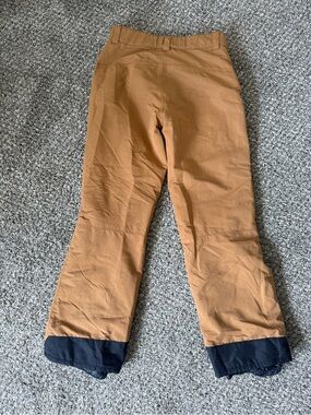 Men's Brown Snow/Outdoor Pants with Black Cuffs